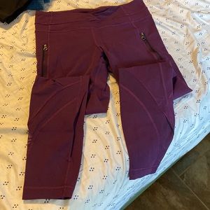 Purple lululemon run inspire tight II. Size 6.